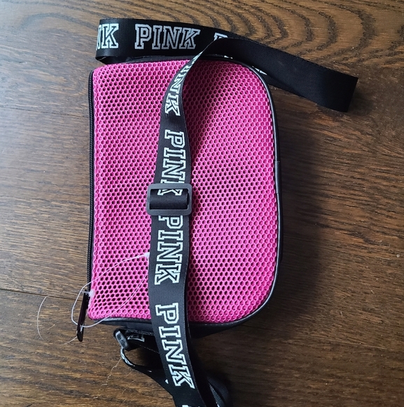 Pink Victoria's Secret mesh Crossbody Bag 9×7×2 in. - Picture 4 of 7
